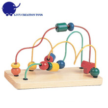 Kids Preschool Educacional Brinquedos Jogo Madeira beads Wire Maze Toy